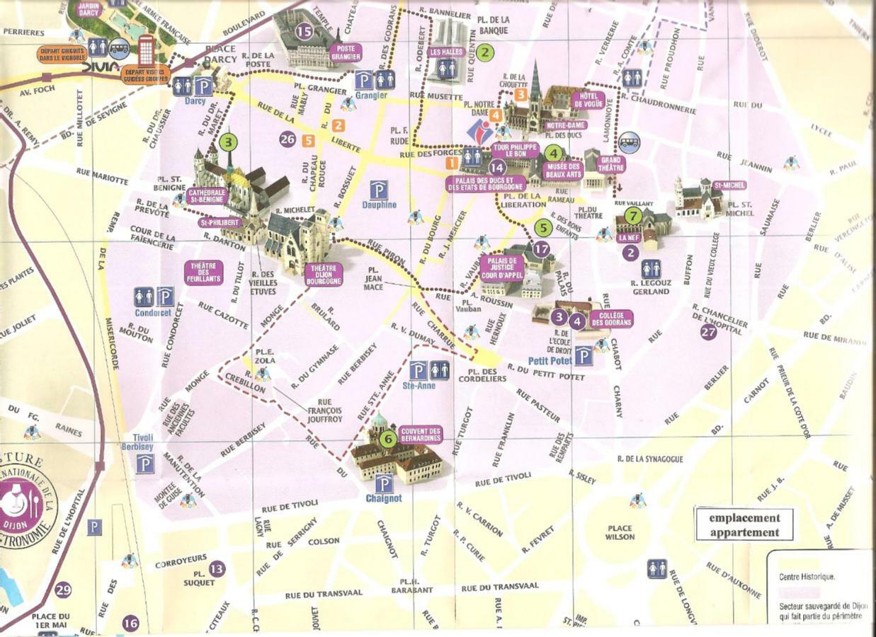 Les Burgondes Apartment ดีจอง ภายนอก รูปภาพ